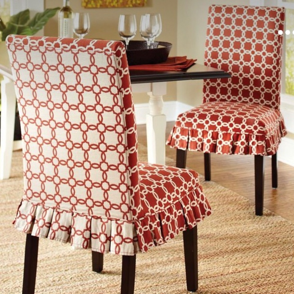 2 Pier 1 Dana dining chair slipcovers